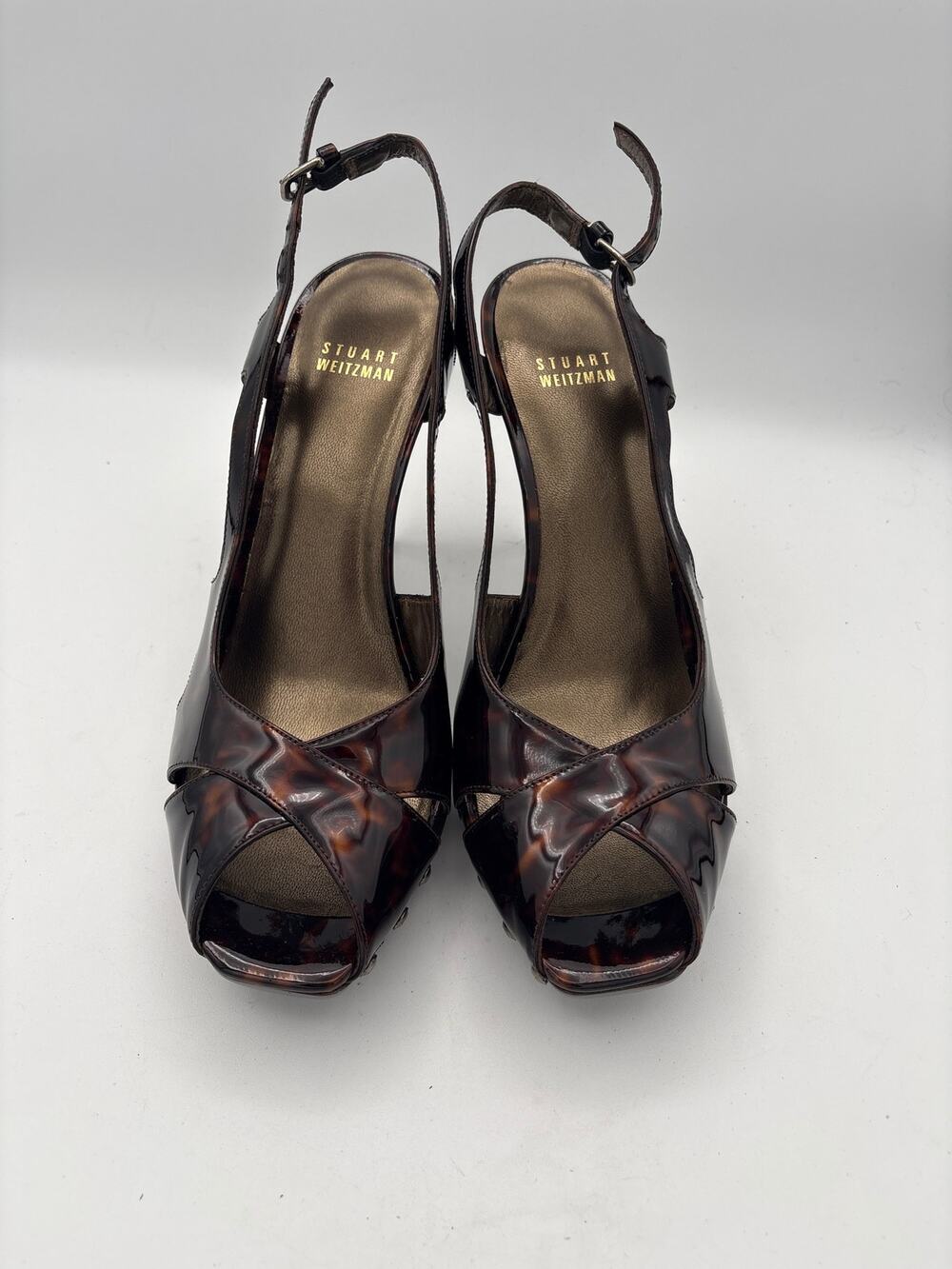 Women’s Stuart Weitzman Size 8.5 Brown Tortious Shell Pumps